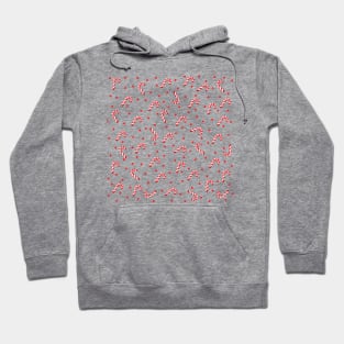 Tossed Candy Canes and Dots Hoodie